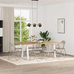 vidaXL Inklapbare stoel 8 pcs Zand 48 x 43,5 x 81 cm, Verzenden