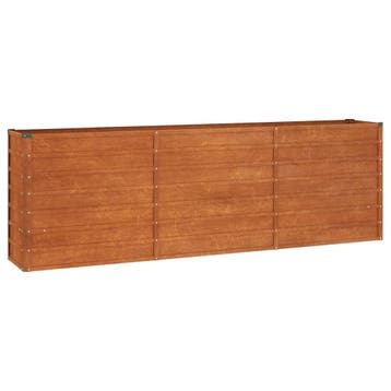 Plantenbak 240cm Cortenstaal | Retour deal 34% korting!, Verzenden