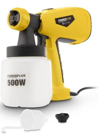Powerplus Elektrisch Verfpistool POWX354 — zo goed als nieuw, Jardin & Terrasse, Verzenden
