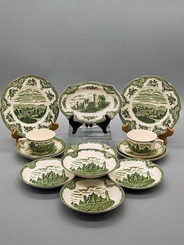 Eetservies - Johnson Bros Old Britain Castles Geschirr-Set