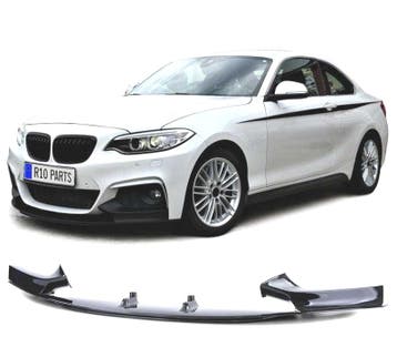 SPOILER LAME AVANT BMW F22 F23 LOOK M PERFORMANCE NOIR BRILL, Auto-onderdelen, Verzenden
