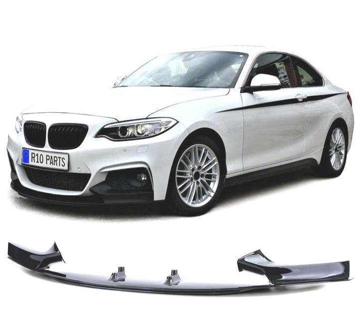 SPOILER LAME AVANT BMW F22 F23 LOOK M PERFORMANCE NOIR BRILL, Auto-onderdelen, Carrosserie, Verzenden