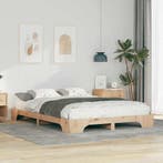 vidaXL Bedframe Bruin 140 x 210 cm Massief grenenhout, Huis en Inrichting, Verzenden, Nieuw