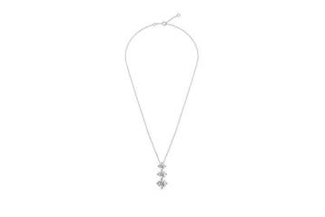 Collier - 14 carats Or blanc - 3.54ct. tw. Diamant (Cultivé