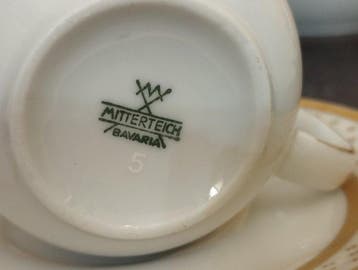 Mitterteich - Bavaria - Service à café pour 12 personnes, Antiquités & Art