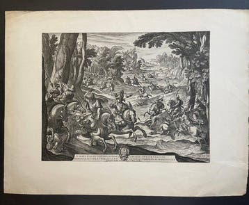 Antonio Tempesta (1555-1630) - Caccia al Leone