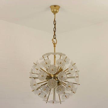Massive - Lamp - Sputnik with glass by Val Saint Lambert -