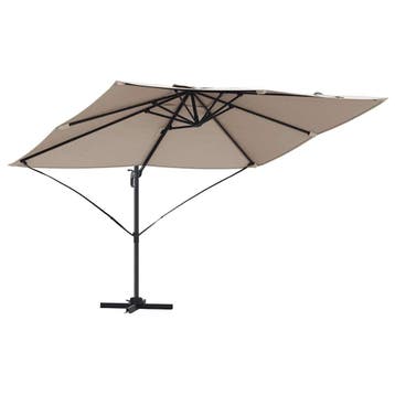 Parasol Taupe | Retour deal | Nu extreem goedkoop, 2 tot 3 meter, Kantelbaar, Verzenden, Zweefparasol