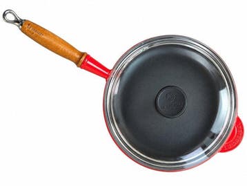Le Creuset - Cocotte - Fer, Émail, Bois, Verre - Antiquités