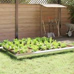 vidaXL Slakkenhekje Zilver 50 x 3,5 x 25 cm Roestvrij staal, Tuin en Terras, Verzenden, Nieuw