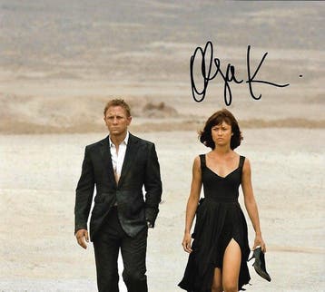 Daniel Craig and Olga Kurylenko - Autographed Photo A, Nieuw