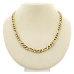 Gouden Figaro schakelketting, Ophalen of Verzenden, Gebruikt, Overige kleuren, Goud