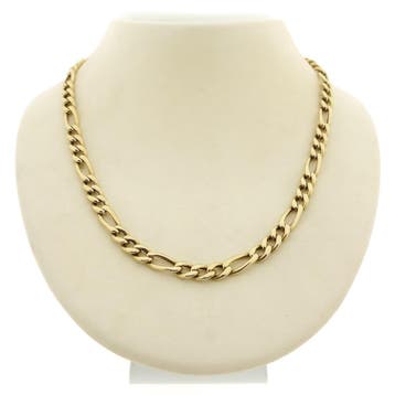 Gouden Figaro schakelketting, Ophalen of Verzenden, Gebruikt, Goud, Goud