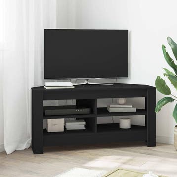 vidaXL HoekTVKabinet Zwart 102 x 40,5 x 45 cm Bewerkt hout, Verzenden, Nieuw