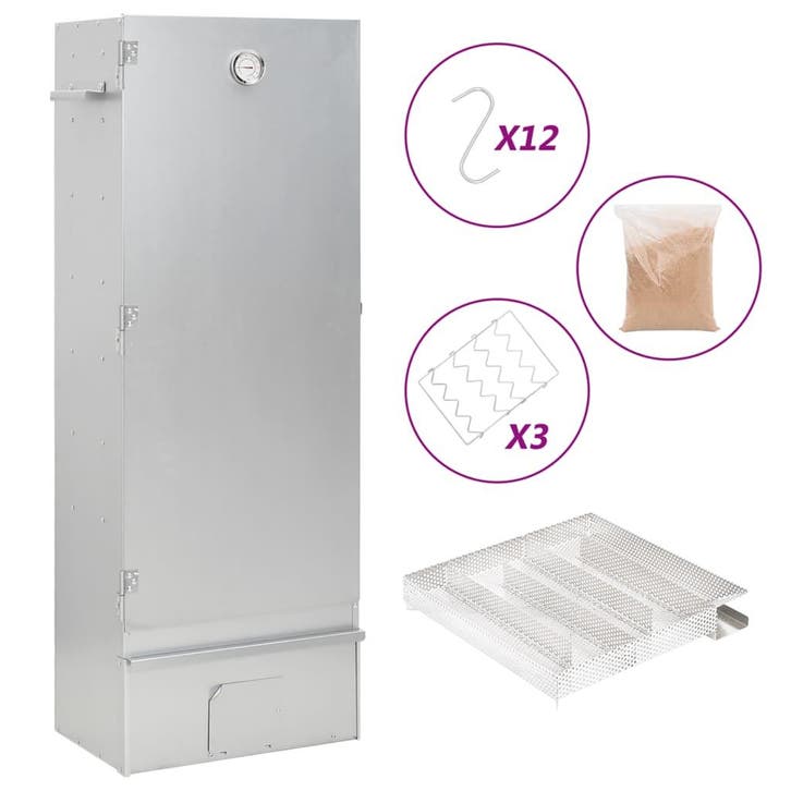 vidaXL BBQ-rookoven met koude rookgenerator gegalvaniseerd, Elektronische apparatuur, Overige elektronische apparatuur, Nieuw