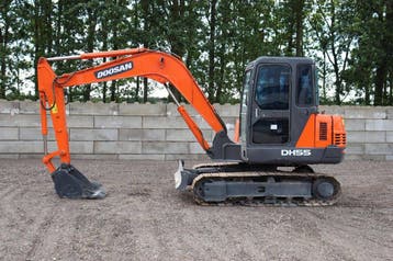 Veiling: Rupsgraafmachine Doosan DH55-V Diesel 40kW 2010, Ophalen