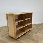 Klassehout verrijdbare schoolkast (hxbxd) 96x120x47 cm,, Huis en Inrichting, Kasten | Overige, Gebruikt