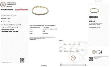 Zonder minimumprijs - Armband - 14 karaat Geel goud, VVS -, Nieuw