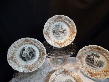Sarreguemines - Dessertservies (12) - Aardewerk