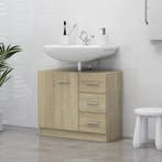 vidaXL Wastafelkast 63x30x54 cm bewerkt hout sonoma, Huis en Inrichting, Verzenden, Nieuw