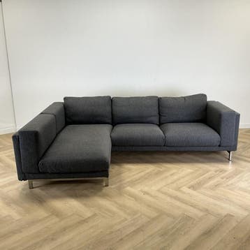 Ikea Nockeby hoekbank, (hxbxd) 68x280x172 cm, antraciet, Bureau