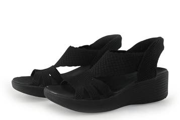 Skechers Sleehakken in maat 38 Zwart, Kleding | Dames, Skechers, Verzenden, Zwart, Zo goed als nieuw