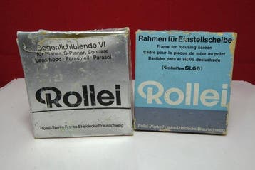Rollei paraluce per 80mm / telaio porta vetrino messa a, Nieuw