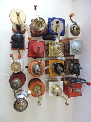 Koffiemolen (17) - Zeer mooie en grote collectie uit Italië