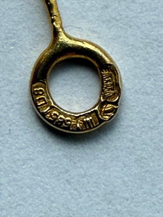 Lapponia - Ketting met hanger - 14 karaat Geel goud Parel, Bijoux, Sacs & Beauté, Bijoux anciens