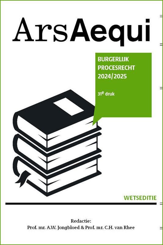 Burgerlijk Procesrecht / 2024/2025 / Ars Aequi Wetseditie, Boeken, Wetenschap, Zo goed als nieuw, Verzenden