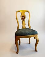 Stoel - Verguld hout - Pattona Toscana, Antiek en Kunst