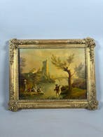 École française (XVIII) - Paysage, Antiek en Kunst