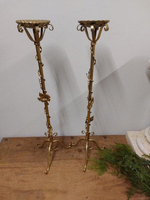 Chandelier (2) - Métal - Porte-cartes, Antiquités & Art, Art | Objets design