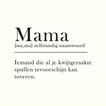 Homebound Tegeltje mama woordenboek, Ophalen of Verzenden, Nieuw