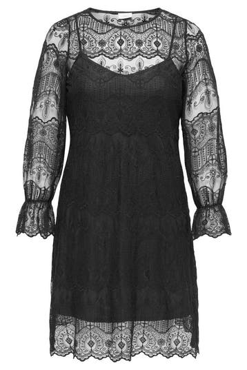 ONLY jurk lange mouw kant52Maat 46/48 (XL) of groter, Kleding | Dames, Verzenden, Nieuw, Maat 46/48 (XL) of groter, Overige kleuren