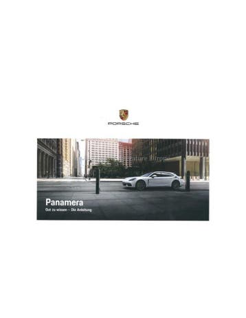 2019 PORSCHE PANAMERA | SPORT TURISMO INSTRUCTIEBOEKJE
