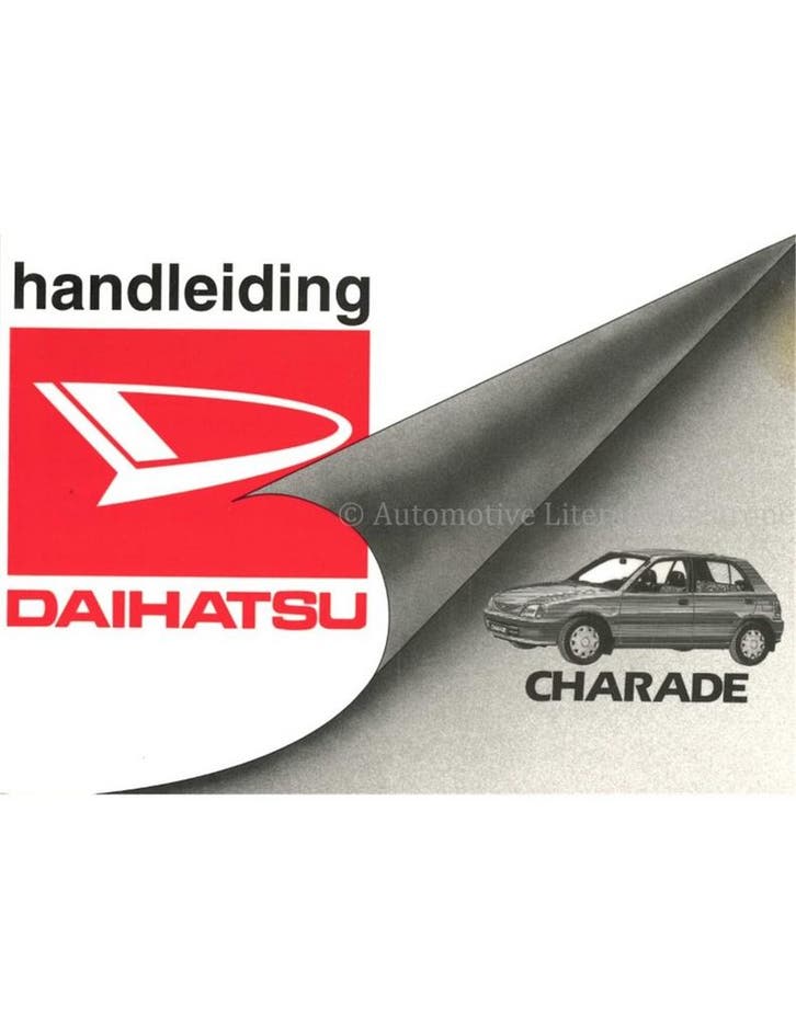 1997 DAIHATSU CHARADE INSTRUCTIEBOEKJE NEDERLANDS, Autos : Divers, Modes d'emploi & Notices d'utilisation