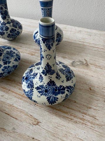 De Porceleyne Fles, Delft - Vase (6) - Céramique - Miniature, Antiek en Kunst