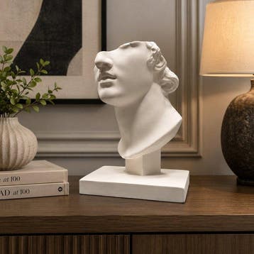 Decoratief ornament - Classical Roman Bust Sculpture –