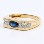 Bague - 18 carats Or jaune, Or blanc Diamant (Naturelle) -