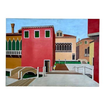 Italiaanse school (XX) - Venezia Metafisica - NO RESERVE