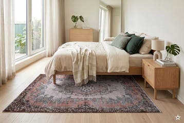 Retro Vintage - Vloerkleed - 200 cm - 120 cm -  handgemaakt