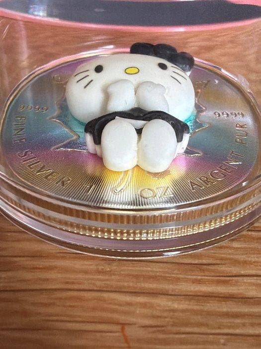 Canada. 5 Dollars 2025 Hello Kitty Insert 1 oz (.999) mit, Timbres & Monnaies, Monnaies | Europe | Monnaies non-euro