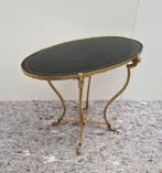 Guéridon met bronzen kariatiden - Table dappoint - Laiton,