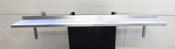 RVS Schap, Wandschap B150 x D25cm, Nieuw in verpakking