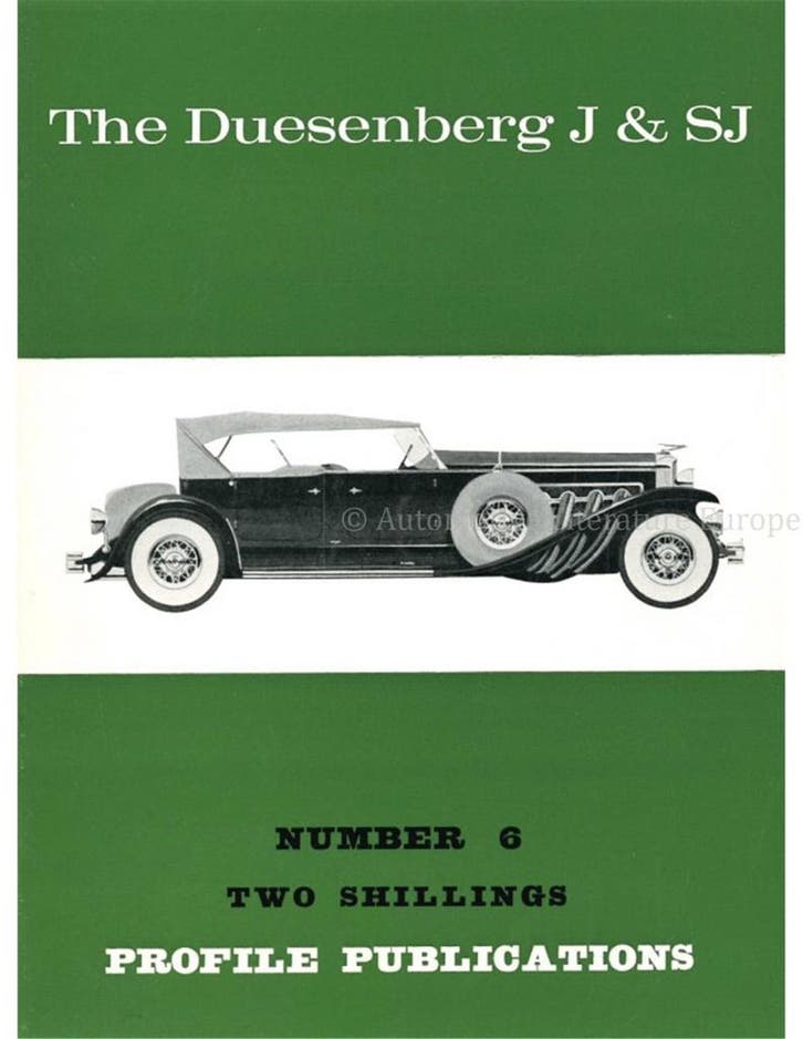 THE DUESENBERG J & SJ (PROFILE PUBLICATIONS 06), Boeken, Auto's | Boeken
