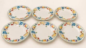 Villeroy & Boch - RARE 6 Grandes assiettes - Tafelservies, Antiquités & Art