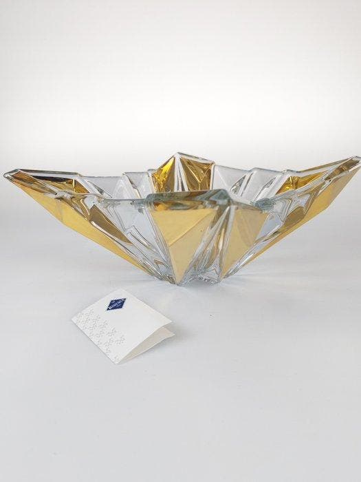 Tafelmiddenstuk - prinses - 24 kt goud - Loodvrij Boheems, Antiek en Kunst, Antiek | Glaswerk en Kristal