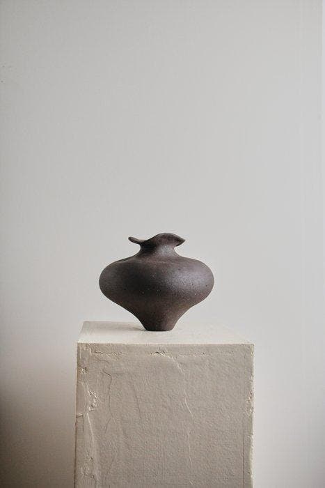 Valentina Cojocaru - sculptuur, Ebony - 20 cm - Steengoed, Antiquités & Art, Art | Objets design