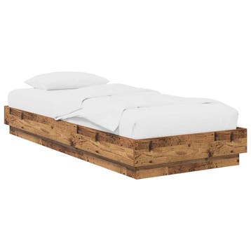vidaXL Vloerbedframe Oud hout 80 x 200 cm Bewerkt hout, Verzenden
